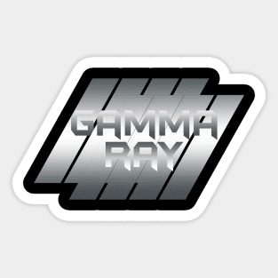 Metallic Illustration gamma ray Sticker